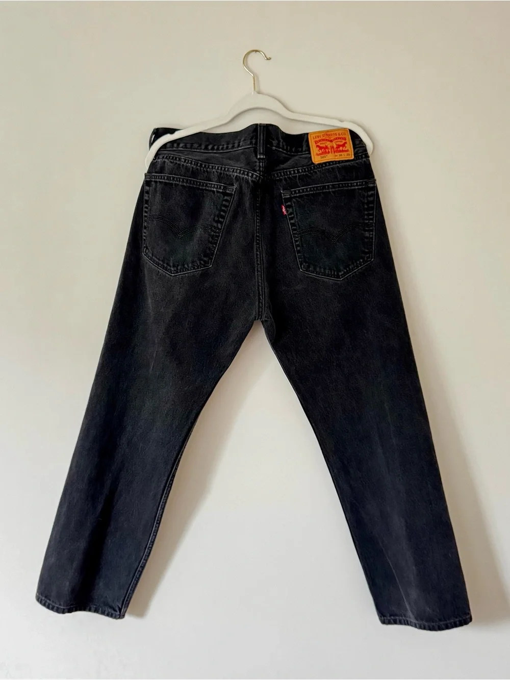 Levi's Vintage 505 Straight Leg Jeans, Faded Black Wash – 36x29